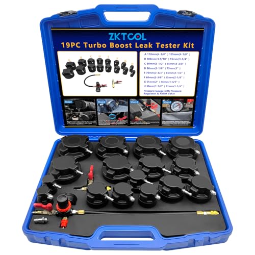 ZKTOOL 19PC Turbo System Leakage Tester Kit ; Turbo Boost Leak Tester Set