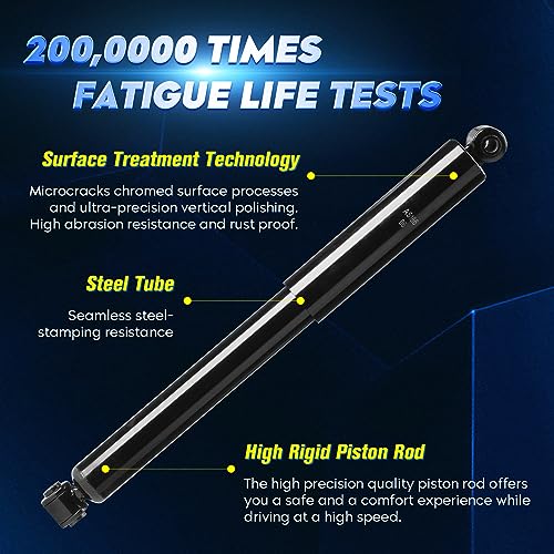 Rear Strut Shock Absorber for Chevy Captiva Sport 12-13, Equinox 05-17, GMC Terrain 10-17, Pontiac Torrent 06-09, Saturn Vue 08-10, Suzuki XL-7 07-09, Replace 245055, Left & Right, 2PCS - size: Rear Struts