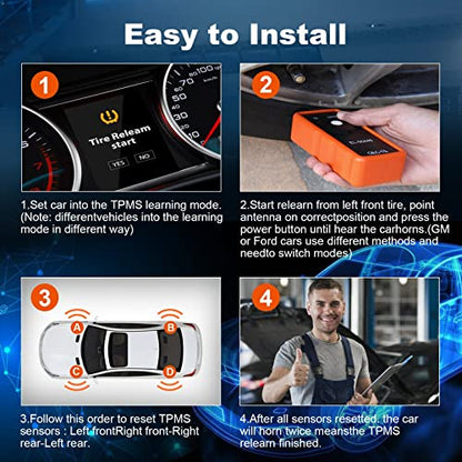 TPMS Relearn Tool for GM Auto Tire Pressure Monitor System Sensor Activation TPMS Reset Tool OEC-T5 EL-50448 for GM/Cadillac/Buick/Chevy Series Vehicles 2025 Edition