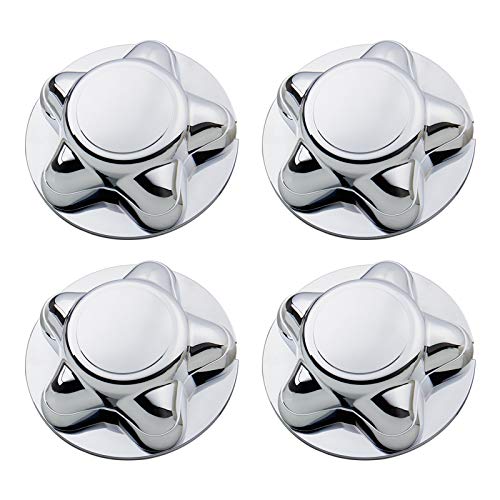B4B BANG 4 BUCK 4 Packs 7" Center Cap with 5-Lug Steel Wheel Chrome for Ford 1997-2003 F150 F-150 97-02 Expedition - size: 4Pcs