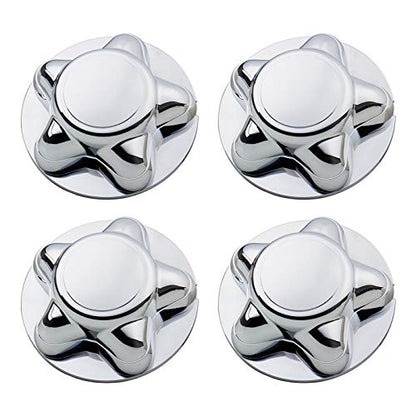 B4B BANG 4 BUCK 4 Packs 7" Center Cap with 5-Lug Steel Wheel Chrome for Ford 1997-2003 F150 F-150 97-02 Expedition - size: 4Pcs