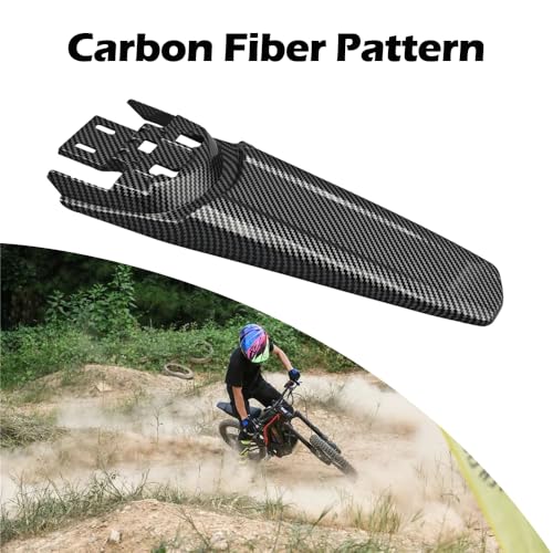 Extended Rear Fenders Longer Tail Guard for Surron Light Bee X/S and Segway X160/X260 (Carbon Fiber Pattern) - color: Carbon Fiber Pattern