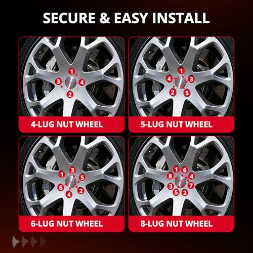 EVIL ENERGY M14x1.5 Chrome Wheel Lug Nuts Set 32 PCS for Chevy Silverado Ram GMC Sierra 2500 3500, Ford F250 F350, 3/4" 19mm Hex Closed End Bulge Acorn Cold-Forged Carbon Steel