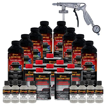 Custom Coat Haze Gray Spray-On Urethane Truck Bed Liner Kit, 2 Gallons