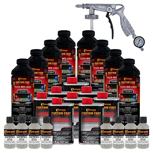 Custom Coat Haze Gray Spray-On Urethane Truck Bed Liner Kit, 2 Gallons