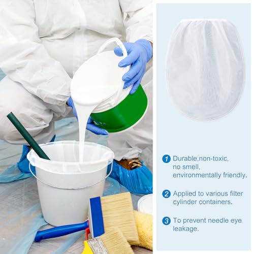 Patelai 100 Pcs 1 Gallon Paint Strainer Bags with Fine Mesh Elastic Top - size: 1 Gallon