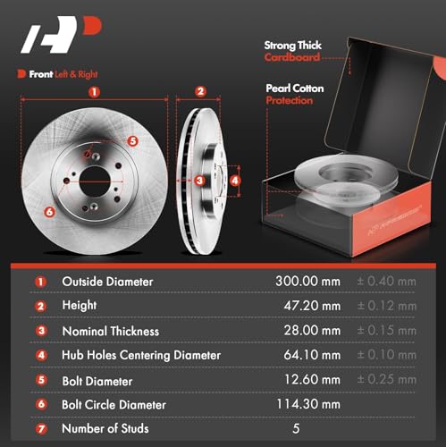 A-Premium Front Vented and Rear Solid Brake Rotors and Ceramic Pads Kit - style: 2002-2004