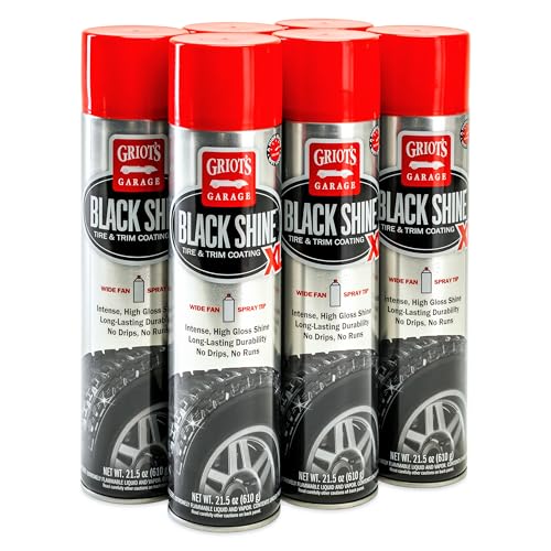 Griot's Garage Black Shine XL High Gloss Tire Dressing, 21.5 oz, 6 pk - size: 21.5 Ounce (Pack of 6)