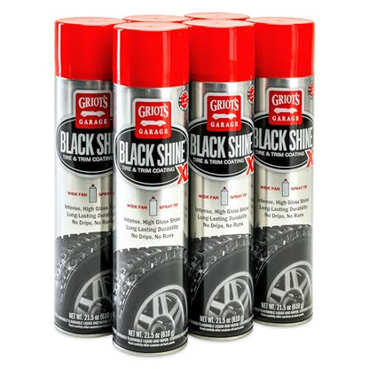 Griot's Garage Black Shine XL High Gloss Tire Dressing, 21.5 oz, 6 pk - size: 21.5 Ounce (Pack of 6)