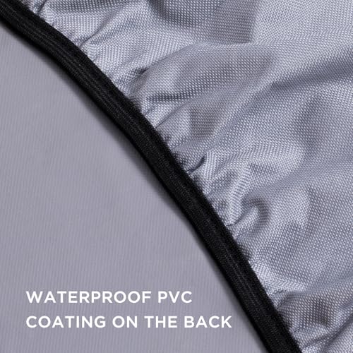 eletecpro RV Tire Covers, Fit 26-29 Inch Tire Diameters, Gray, 4-Pack - color: Gray, size: M (Fits Tire Diameters 26''-29'')