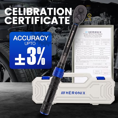 3/8-Inch Drive Click Torque Wrench, 5–50 Ft-Lb (6.8–67.8 Nm) ±3% Accuracy, Loud Click, Dual Scale, 72-Tooth Mini Torque Wrench for Bike, Motorcycle, Car & Spark Plug Maintenance - size: 3/8" DR.『5-50 FT.LB』