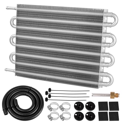 8 Pass Transmission Cooler Kit, Universal 5/16" Tube and Fin