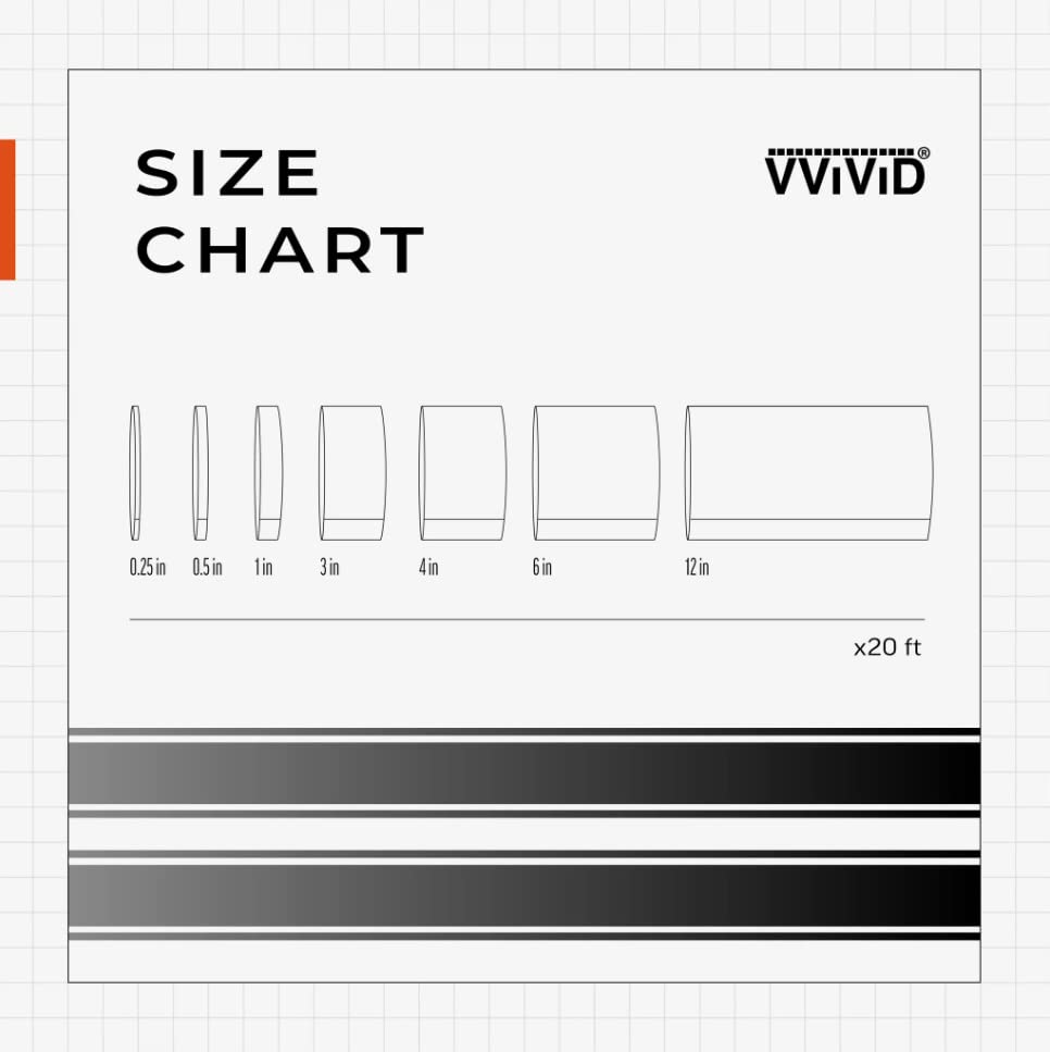 VViViD Black Gloss Air-Release Adhesive Vinyl Tape Roll (4 Inch x 20ft) - size: 4" x 20ft