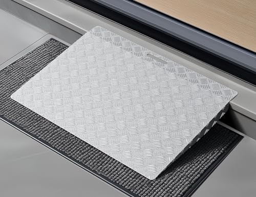 31" x 25" Aluminum Threshold Ramp for Doorways, 550 lbs Capacity - size: 31"x24.5" for 2"-6"
