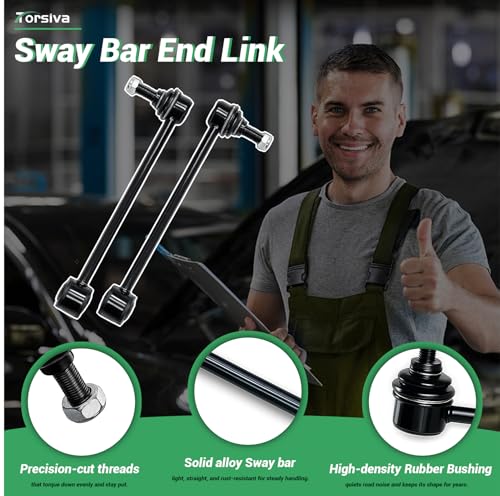 2PCS Rear Stabilizer Sway Bar End Links Fit for Dodge 2008 2009 2010 Ram 3500 / Ram 4500, for Jeep 2006-2010 Commander, 2005-2010 Grand Cherokee, for Ram 2011-2012 Ram 3500 ‎‎K80468 - size: K80468 X2