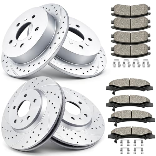 Acinoparts Front and Rear Brake Kit for 2006 2007 2008 2009 2010 Chevrolet - size: ABK5512655125