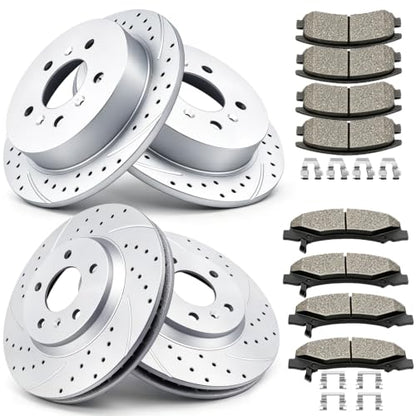 Acinoparts Front and Rear Brake Kit for 2006 2007 2008 2009 2010 Chevrolet - size: ABK5512655125