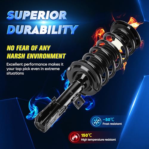 Front Struts Assembly & Sway Bar Links for 2010-2017 Chevy Equinox GMC Terrain, 12-13 Captiva Sport, Saturn Vue Pontiac Torrent 3.6L Suzuki XL-7, Shock Except 19" Wheels Replace 172526 172527 - size: Front Struts + Sway Bar