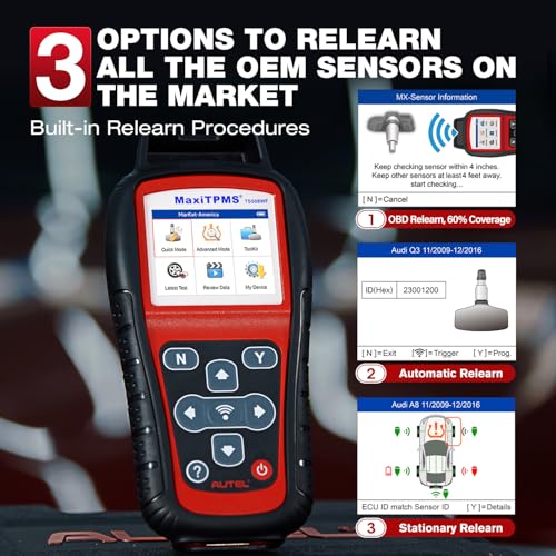 Autel MaxiTPMS TS508WF TPMS Programming Tool 2026, with 4PCS MX-Sensors ($120) WiFi Ver. of TS601 TS508 TS501 PRO TPMS Relearn Reset Tool, Tire Sensor Activation, TPMS DTC Clear, Lifetime Free Update