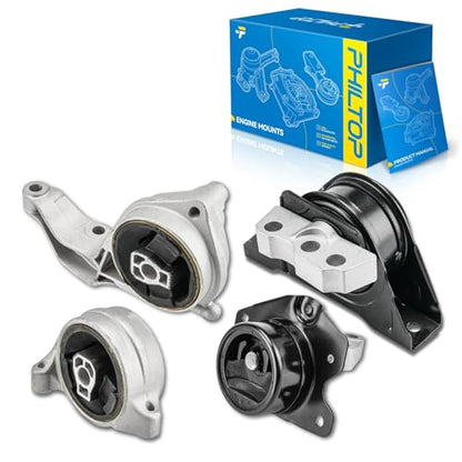 PHILTOP Set of 4 Engine Mounts for 2008-2010 Saturn Vue 2.4L - size: for Saturn Vue 2.4L 2008 2009 2010