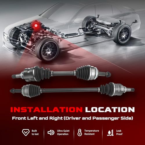 Betthand Front CV Axle Set Fit for 2003-2008 Toyota Corolla 665218 665220 - size: 665218+665220
