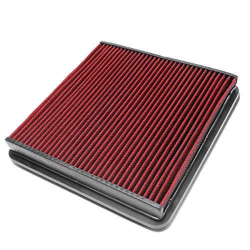 DNA Motoring AFPN-140-RD Clean Air Washable Drop In Panel Air Filter [Compatible with 09-17 F-150/09-16 F-250 F-350/09-15 F-450/09-15 F-550 SD / 07-17 Expedition / 07-17 Navigator ] - style: 09-17 F150