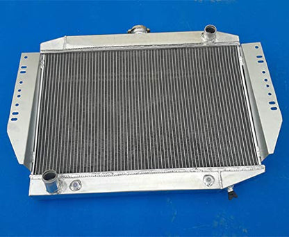 3 Rows Aluminum Radiator for Jeep Cherokee/Wagoneer / J10 J20 5.9 V8 1972-1988 1987, Silver