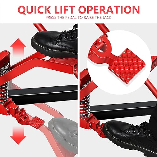 DNA Motoring Hydraulic Transmission Jack - 1 Ton 2204 lbs Capacity High Lift Telescoping Floor Jack Stand,33.2"-69.6" Lifting Range,TOOLS-00319 - style: 1 Ton