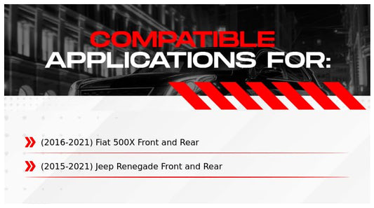 R1 Concepts Front and Rear Brake Kit Fits 2016-2021 Fiat 500X - style: CEC.63091.02