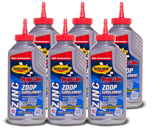 Rislone 4405-6PK Hy-per Lube Zinc ZDDP Supplement, 6-Pack, 11 oz - size: 6 Pack, style: 6 Pack