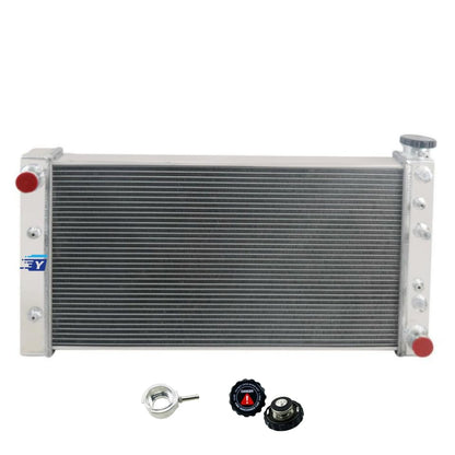 3 Row Aluminum Radiator for 1982-1994 Chevy S10 GMC S15 Jimmy SBC 350 Swap V8, Full Performance Aluminium Radiators, Automotive Replacement Radiator