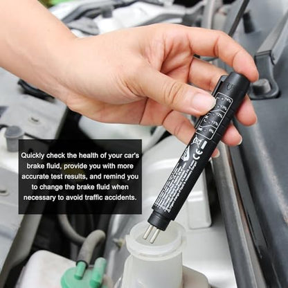 Brake Fluid Liquid Tester Pen, DOT 3 DOT 4 DOT 5.1 Brake Diagnostic Testing Pen Tool, Brake Fluid Liquid Oil Analyzer with 5 LED Indicators, Universal Car Accessories (1 PCS) - color: 1 PCS