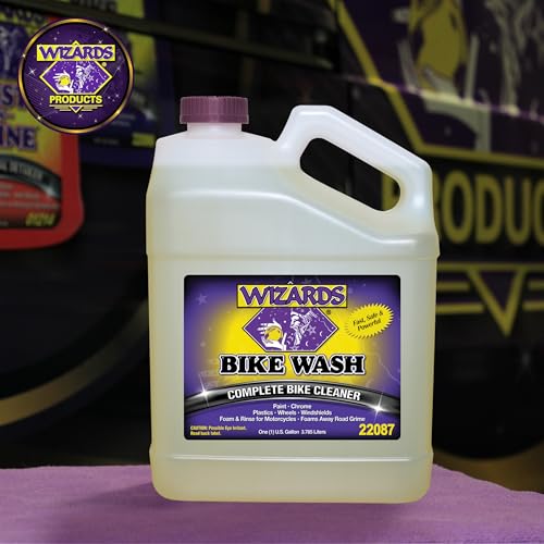Wizards Complete Bike Wash Motorcycle Cleaner, Foaming pH-Controlled, 1 Gal - size: 128 Fl Oz (Pack of 1)