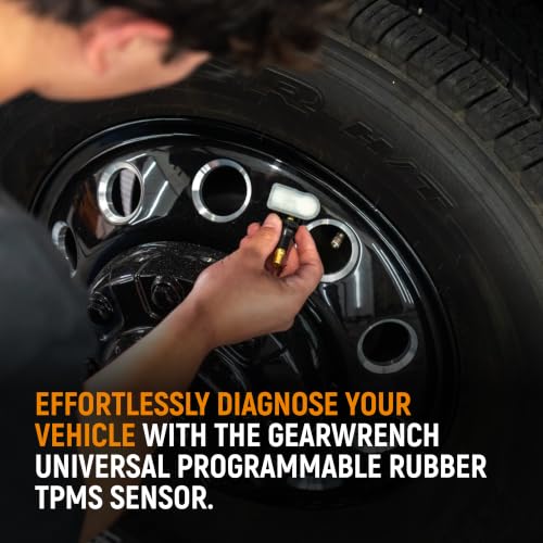 GEARWRENCH Universal Programmable Rubber TPMS Sensor | GWTPMSR - style: Rubber Single