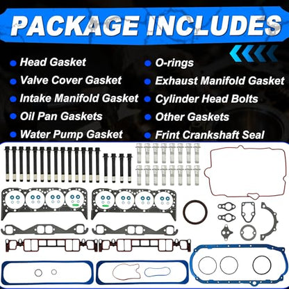 5.7 Full Gasket Set w/Head Bolts Fit for GMC Chevrolet 1996-2000 ES72856