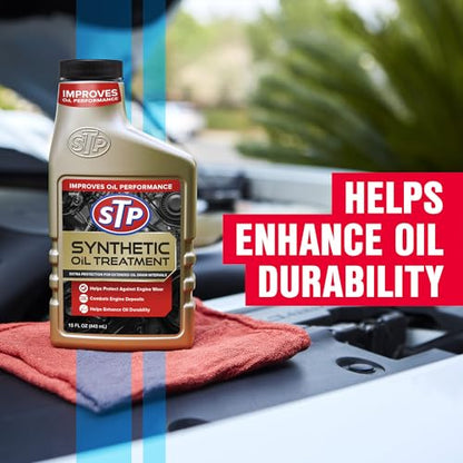 STP Synthetic Automotive Oil Treatment - 15 FL OZ Bottle, 6 Pack