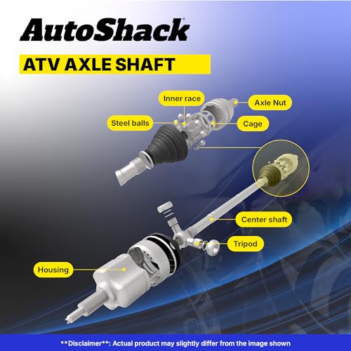 AutoShack 2 Rear ATV CV Axle Shaft Assembly