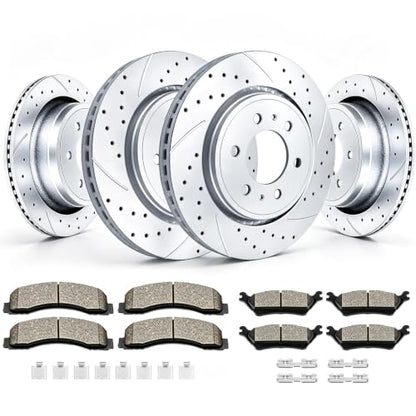 Acinoparts Front and Rear Brake Kit Replacement for 2012-2020 Ford F150 - size: ABK00401