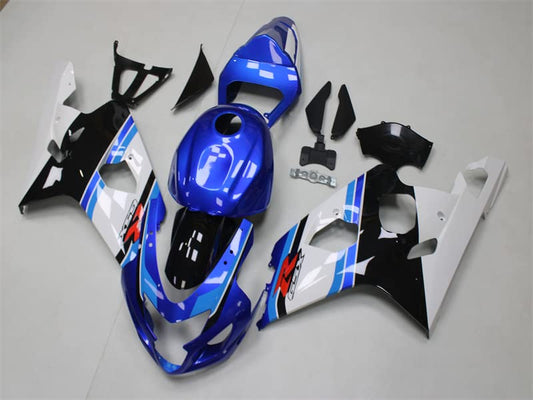 YTL Blue White Full Fairing Fit for Suzuki 2004-2005 GSXR 600/750 - color: 012 Blue White