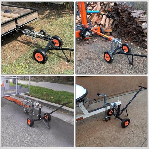 Nilight Boat Trailer Dolly 600 Pound Capacity | Solid Steel Heavy Duty Includes 10" Polyurethane Tires, Built-in 1-7/8" Hitch Ball - color: Boat Trailer Dolly With 1-7/8" Hitch Ball
