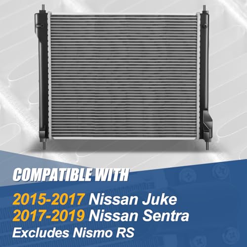 Auto Dynasty 13661 Radiator for 15-19 Nissan Juke Sentra (Exclude Nismo RS) - style: 15-19 Nissan Juke Sentra