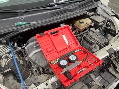 HFS(R) Cylinder Leak Detector,Engine Compression Diagnosis Test Kit,Cylinder Leakage Leakdown Leak Detector Engine Compression Tester for Piston Ring, Valve, Head Gasket