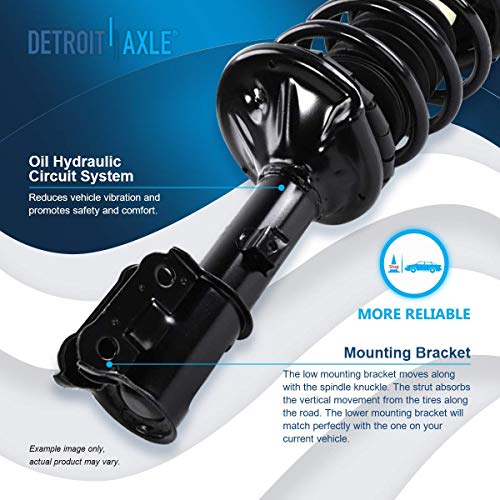 Detroit Axle - 4pc Front Struts Sway Bar Links for 2000-2005 Hyundai Accent - size: 4QS2400021/Sway Kit