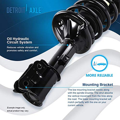 Detroit Axle - 4pc Front Struts Sway Bar Links for 2000-2005 Hyundai Accent - size: 4QS2400021/Sway Kit