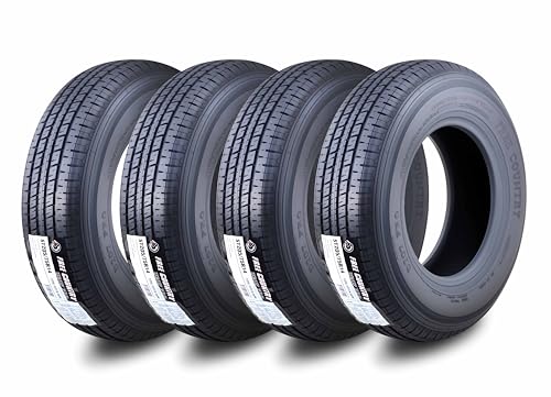 Free Country 4 Premium Trailer Tires ST205/75R14 8PR LRD 105N w/Scuff Guard - size: 205/75R14 8PR