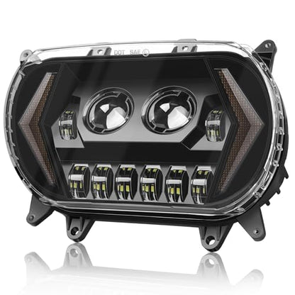 120W Road Glide Led Headlight Super Bright Front Headlamp High Low Beam w/Turn Signal Light DRL Fit for 2015-2023 Harley Touring Road Glide FLTR Models 2024 FLTRK FLTRT