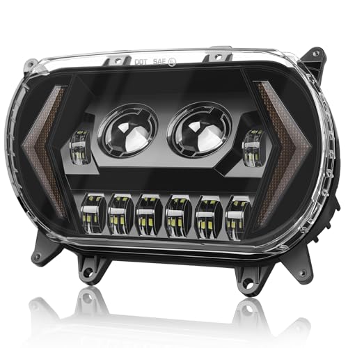 120W Road Glide Led Headlight Super Bright Front Headlamp High Low Beam w/Turn Signal Light DRL Fit for 2015-2023 Harley Touring Road Glide FLTR Models 2024 FLTRK FLTRT
