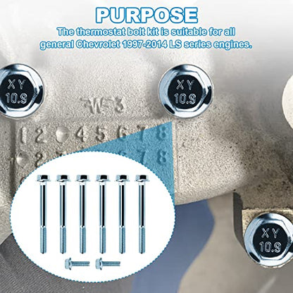 LS Water Pump Bolt Kit Thermostat Housing Bolts