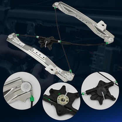 TNMT Front Driver Side Window Regulator Without Motor Compatible with Chrysler, Dodge, Ram & VW - 2008-2016 Town & Country, 2008-2020 Grand Caravan, 2012-2015 C/V, 2009-2014 Routan, Replace # 749-508 - size: Front Driver, style: 08-16 Chrysler Town & Coun