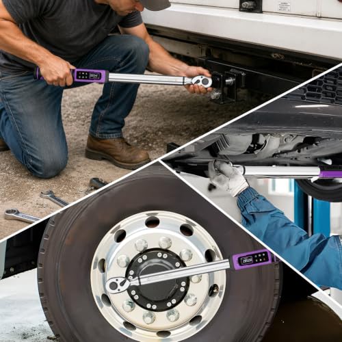 ANPUDS 1/2" Digital Torque Wrench, ±1% Accuracy, 3.76-250.75 Ft-lb - size: 3.76-250.75 Ft-lb